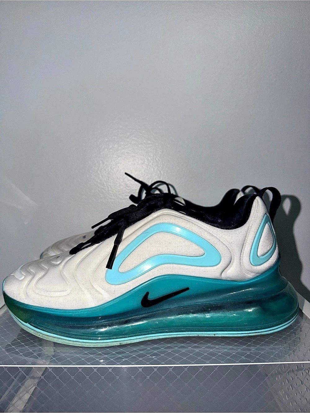 Nike Air Max 720 White Spirit Teal Court Purple Sneakers